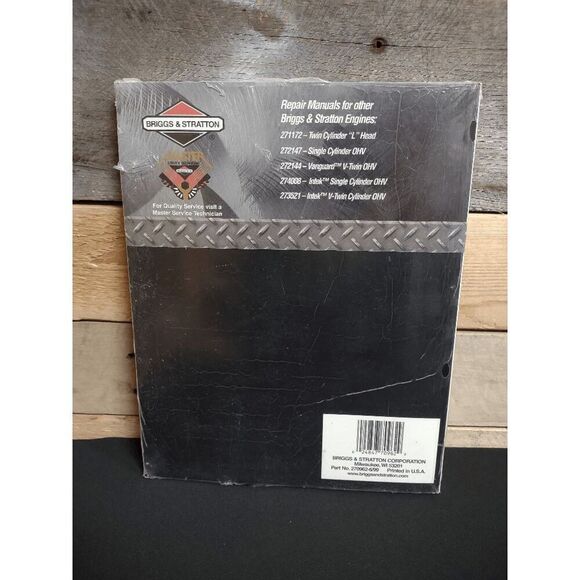 NEW Briggs & Stratton Single Cylinder "L" Head Repair Manual 270962-6/99 - Picture 2 of 2
